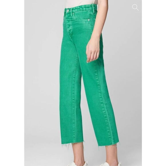 Blank NYC THE BAXTER IN FEELIN' LUCKY Jeans Green Size 27 Nwt - Picture 10 of 10